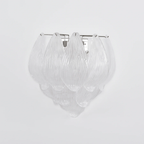 Aurora Wall Lamp Murano Glass Petal Frosted Cascading