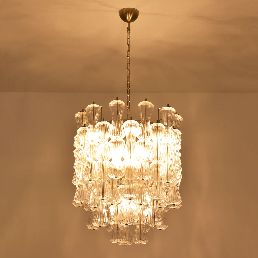 Aurora Chandelier Murano Glass Floral Cascade