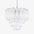 Aurora Chandelier Clear Glass Multi-Tier Crystal Glow