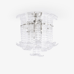 Aurora Ceiling Lamp Clear Murano Glass Flush Mount