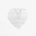 Aurora Wall Lamp Murano Glass Petal Frosted Cascading