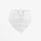 Aurora Wall Lamp Murano Glass Petal Frosted Cascading