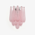 Aurora Wall Lamp Pink Teardrop Glass Floral Artistic