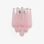 Aurora Wall Lamp Pink Teardrop Glass Floral Artistic