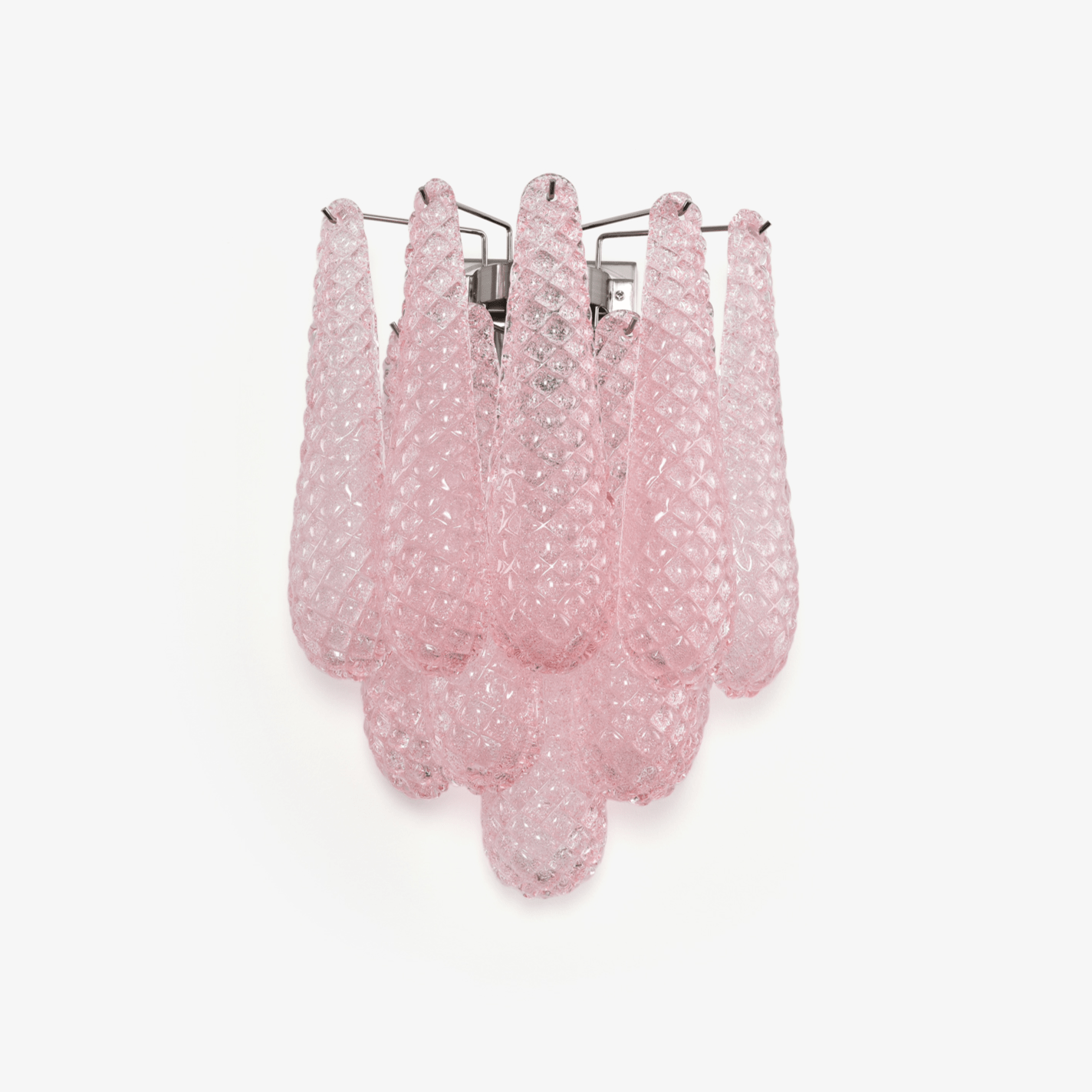Aurora Wall Lamp Pink Teardrop Glass Floral Artistic