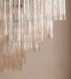 Aurora Chandelier Murano Glass Tiered Green