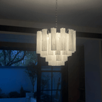 Aurora Chandelier Murano Glass Tiered