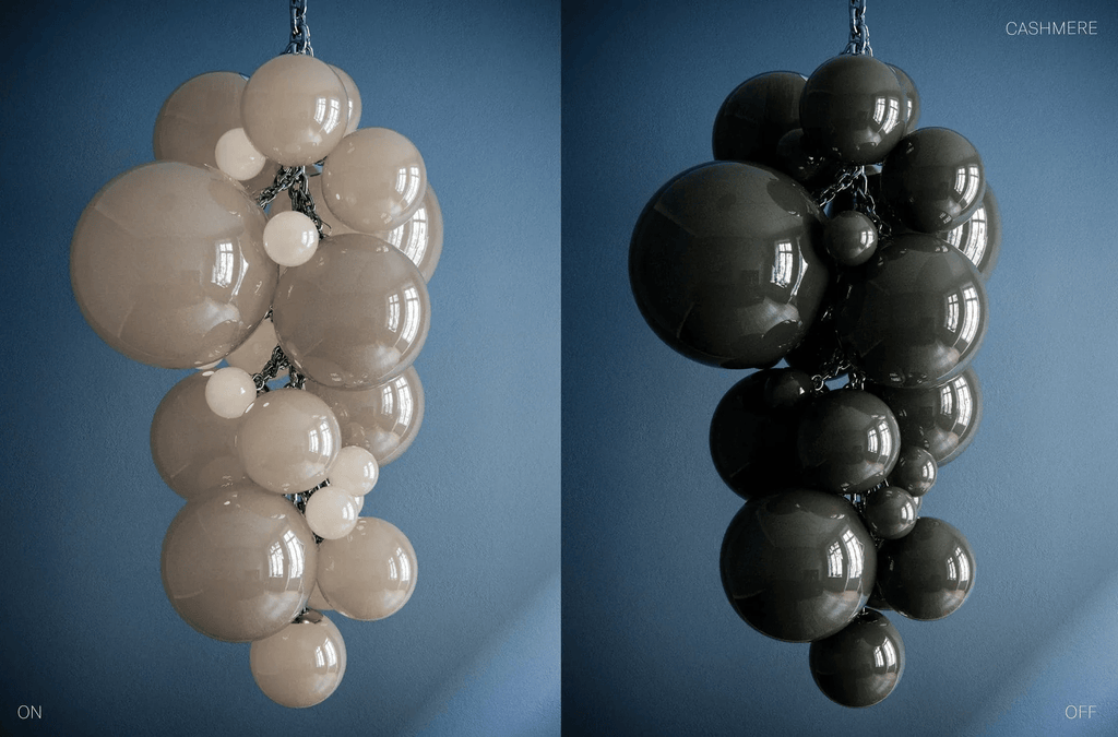 Aurora Chandelier Murano Glass Grape Cluster Art Deco