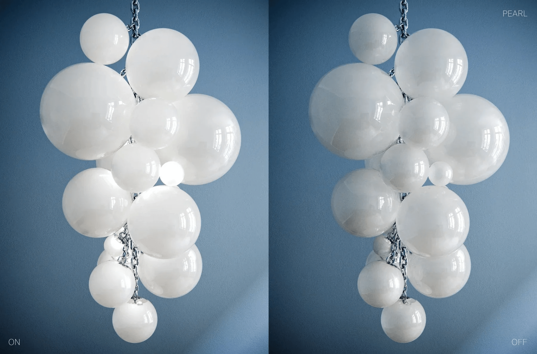 Aurora Chandelier Murano Glass Grape Cluster Art Deco