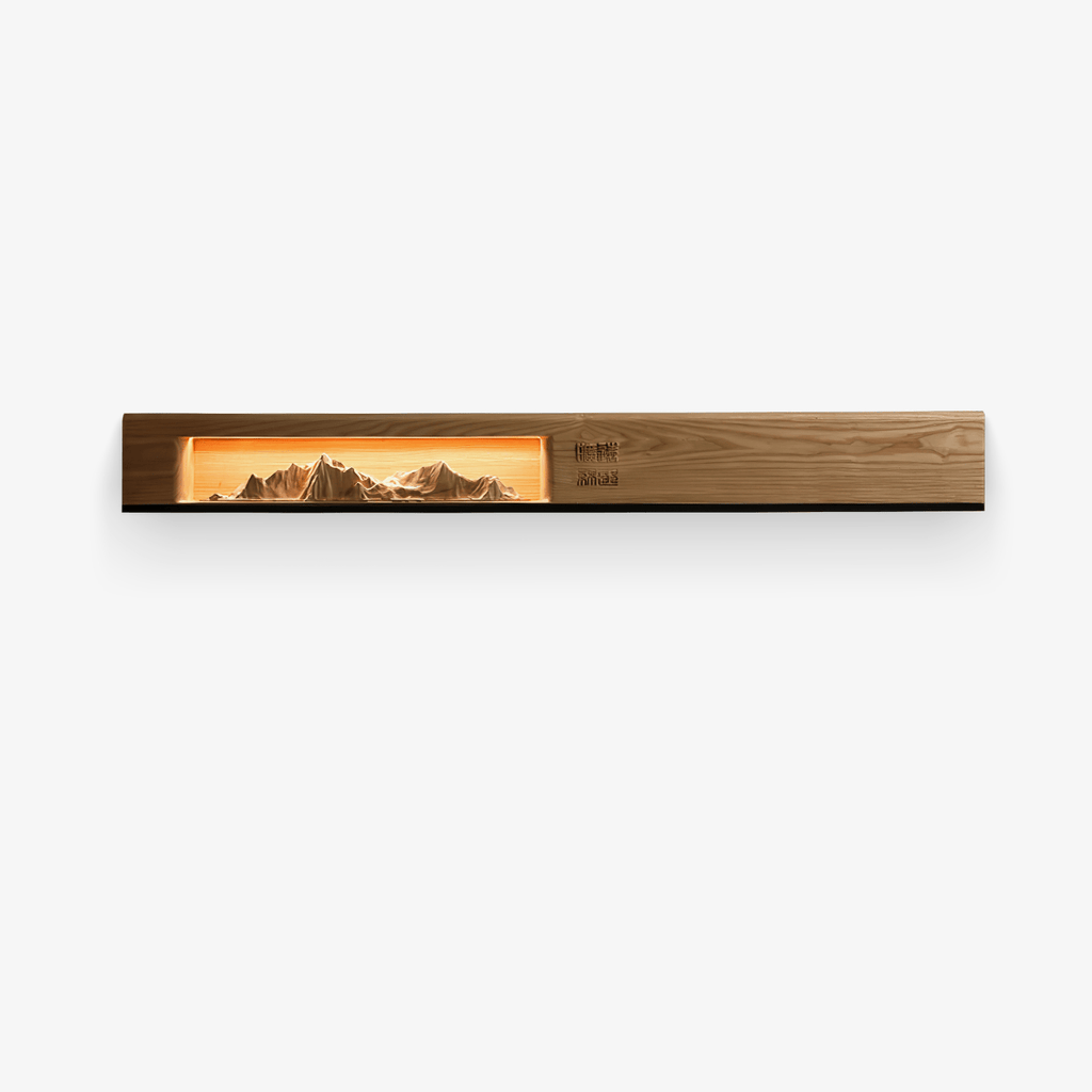 Mountain Modern Acrylic & Wood Wall Light