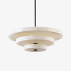 Liora Minimalist Alabaster Pendant Light Chandelier