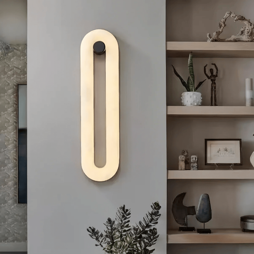 Aurea Modern Alabaster Wall Light