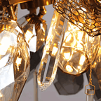 Aurora Chandelier Modern Glass Crystal Smoked Cluster