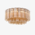 Aurora Ceiling Lamp Glass Tube Layered Amber