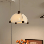 Allegra Modern Wood & Fabric Pendant Light