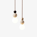 Ullaeia Sphere-Cluster Travertine Pendant Light