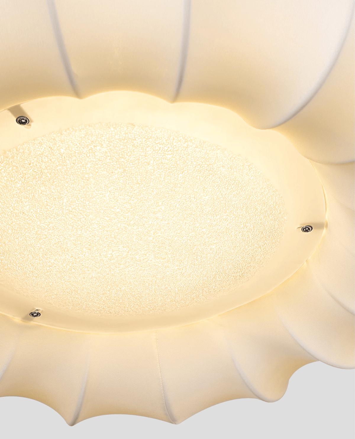 Cloudelle Modern Fabric & Wood Ceiling Light
