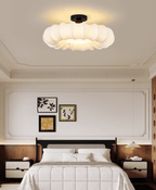 Cloudelle Modern Fabric & Wood Ceiling Light