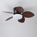 Leaf Modern Metal Ceiling Fan Light