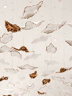 Leaf Modern Metal & Crystal Glass Chandelier
