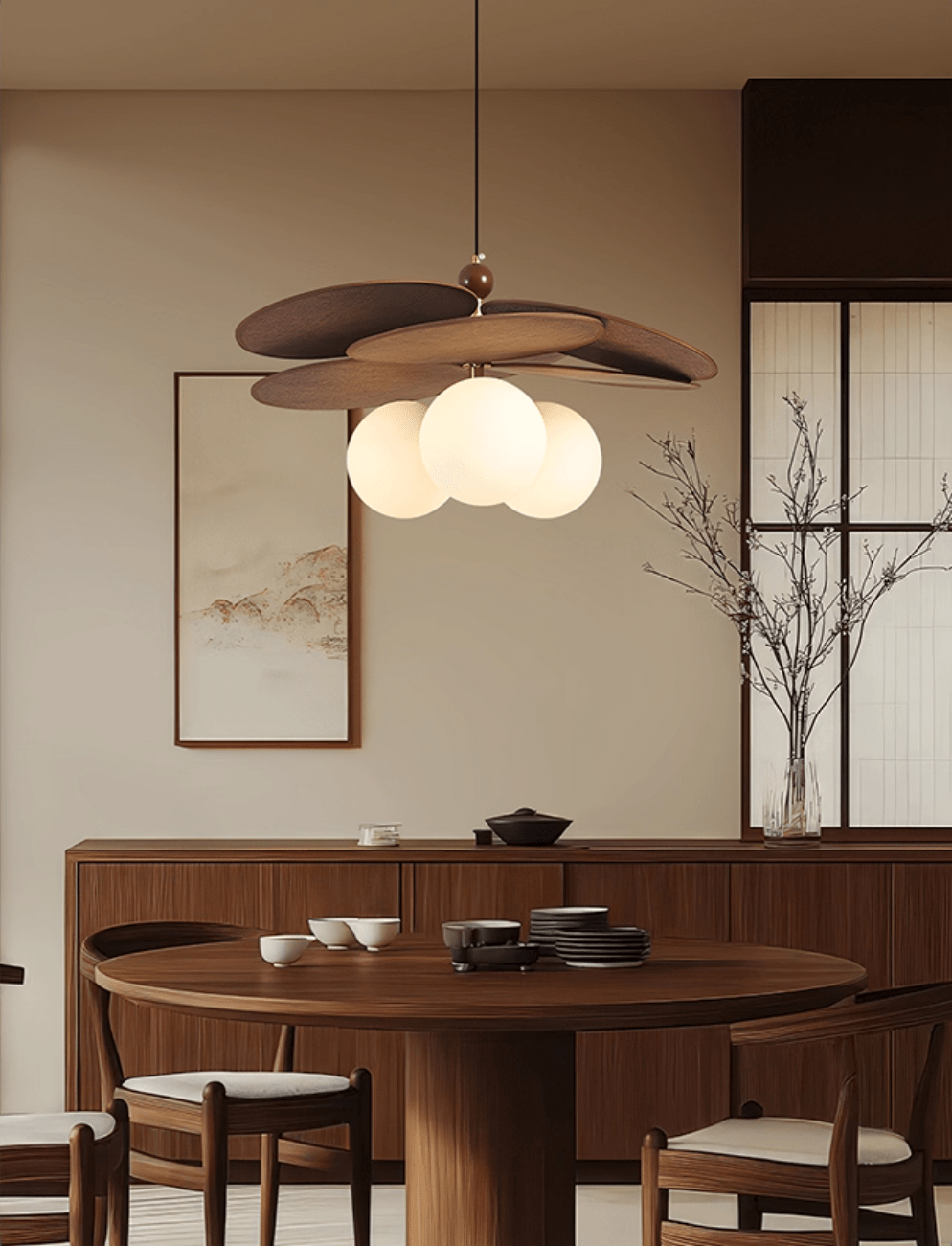 Aurelian Modern Rattan Pendant Light