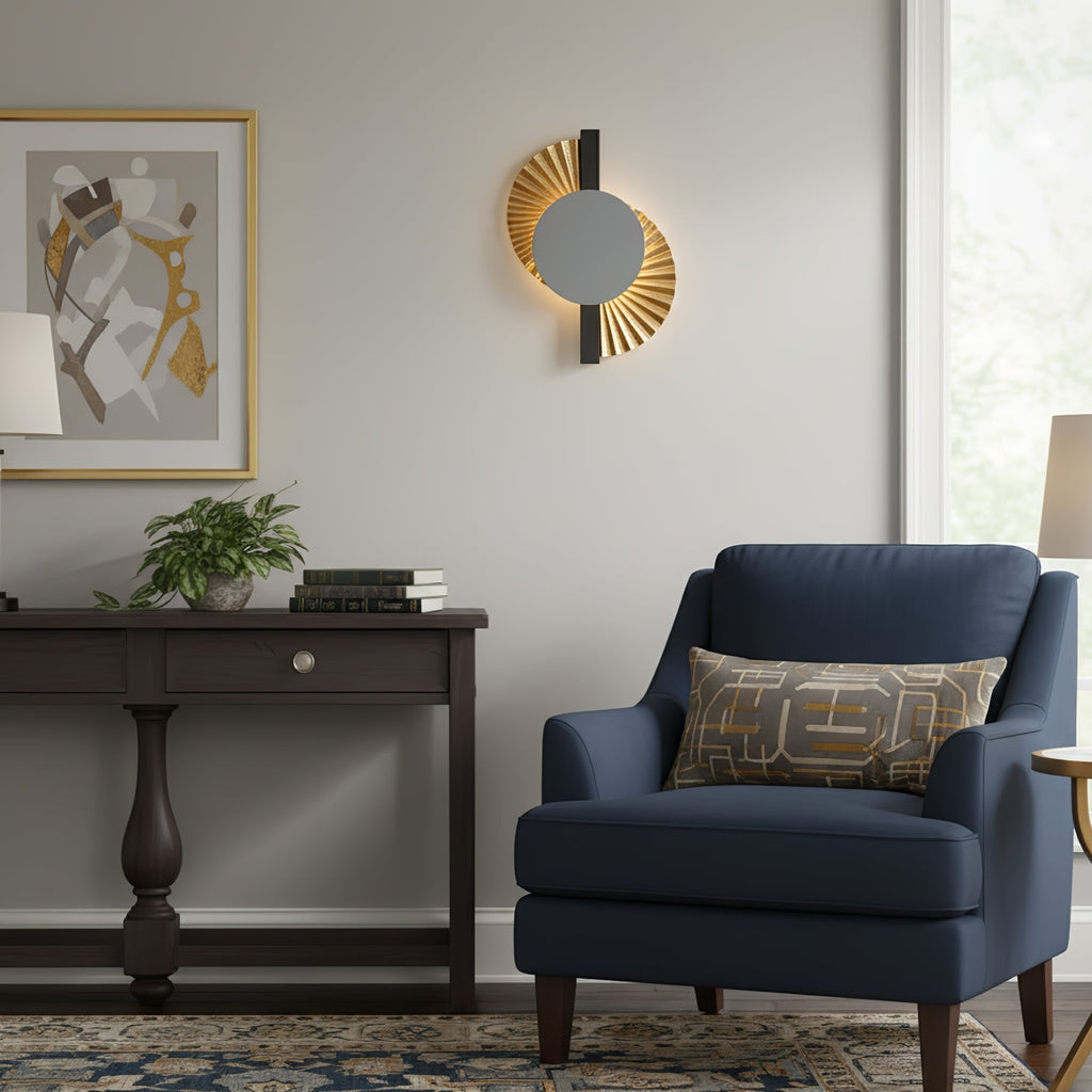 Fan Minimalist Metal Wall Light