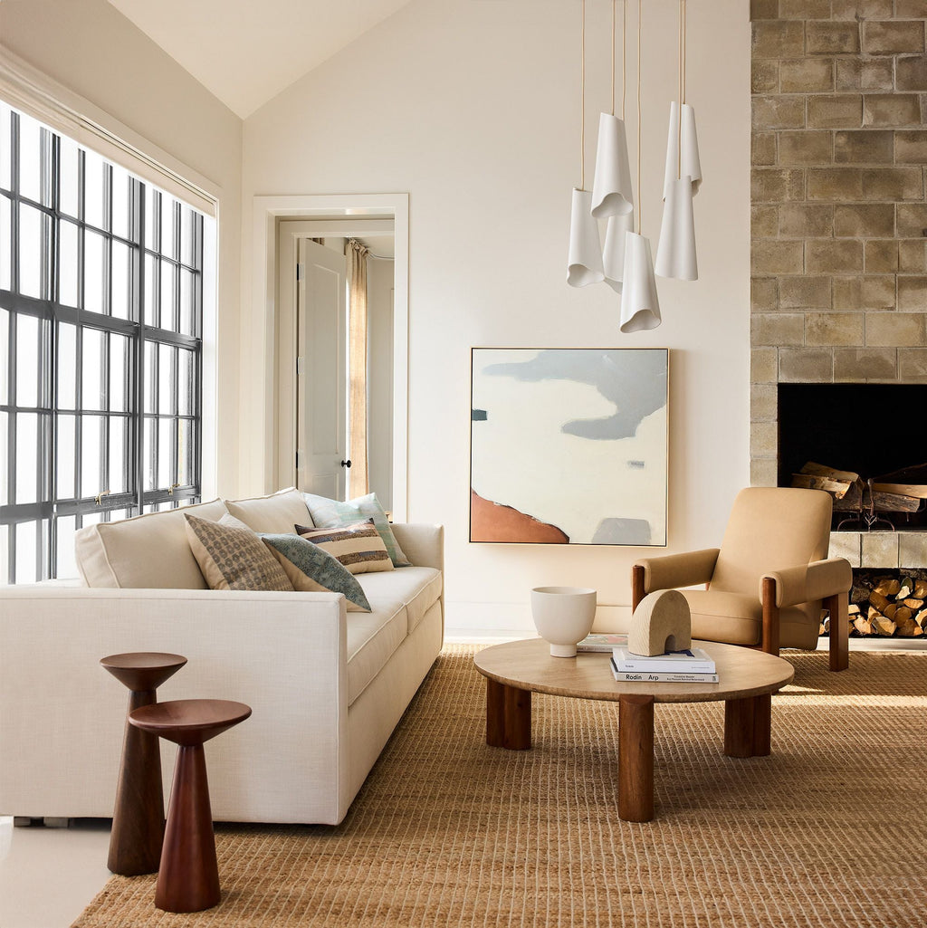Slant Ceramic Multi-Light Pendant Light