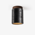 Draven Industrial Travertine Ceiling Light