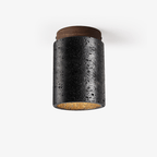 Draven Industrial Travertine Ceiling Light