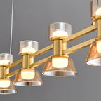 Arisha Modern Linear Linear Pendant Lamp Golden