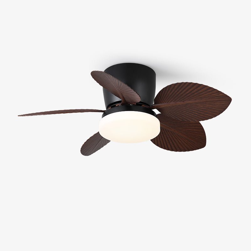 Leaf Modern Metal Ceiling Fan Light