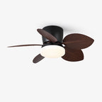 Leaf Modern Metal Ceiling Fan Light