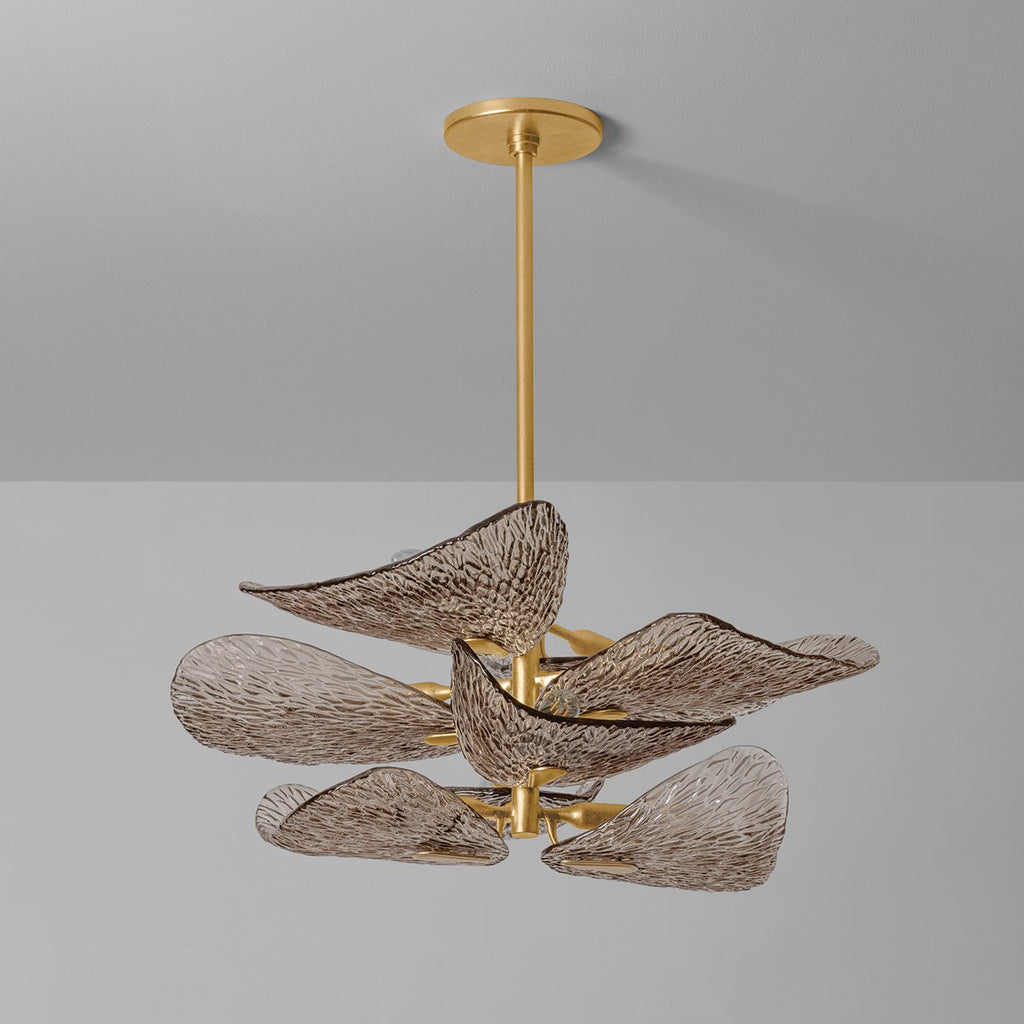 Cardiff Modern Metal & Glass Chandelier