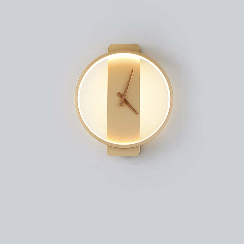 Valentina Arisha Square Clock & Acrylic Wall Lamp