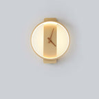 Valentina Arisha Square Clock & Acrylic Wall Lamp