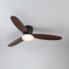 Nocturnus Minimalist Wooden Ceiling Fan Light