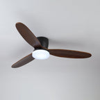 Nocturnus Minimalist Wooden Ceiling Fan Light