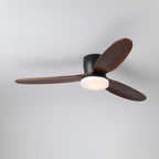 Nocturnus Minimalist Wooden Ceiling Fan Light