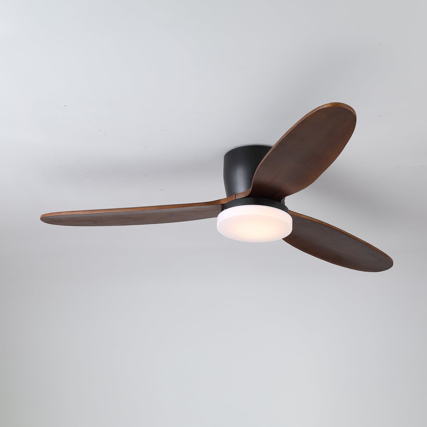 Nocturnus Minimalist Wooden Ceiling Fan Light