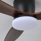 Nocturnus Minimalist Wooden Ceiling Fan Light