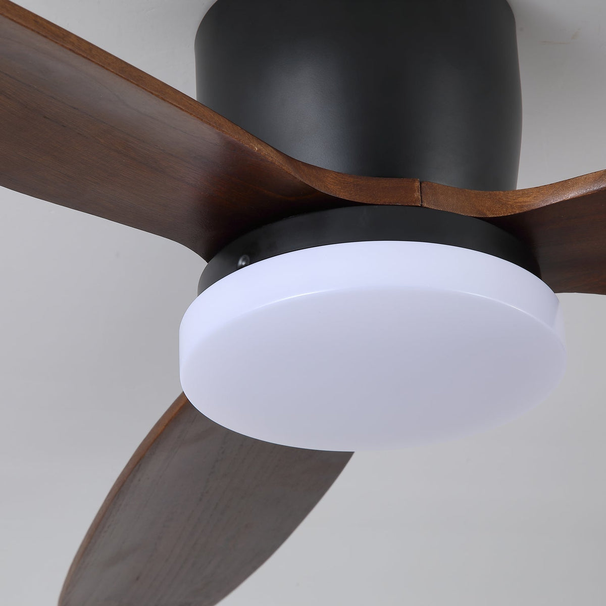 Nocturnus Minimalist Wooden Ceiling Fan Light
