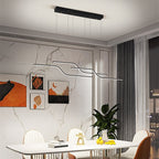 Arisha Minimalist Geometric 3 Light Pendant Light, Dining Room