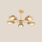 Hedra  Travertone  Geometric  Chandelier