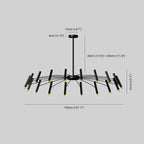 Arisha Modern Blown Linear Chandelier