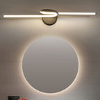 Arisha Foldable curved Vanity Mirror Front Wall Lamp Brass