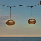 Ritta Retro Lantern Pendant Light Bamboo Acrylic