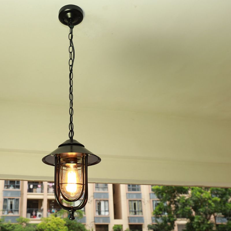 Epoch Retro Lantern Pendant Light Bronze