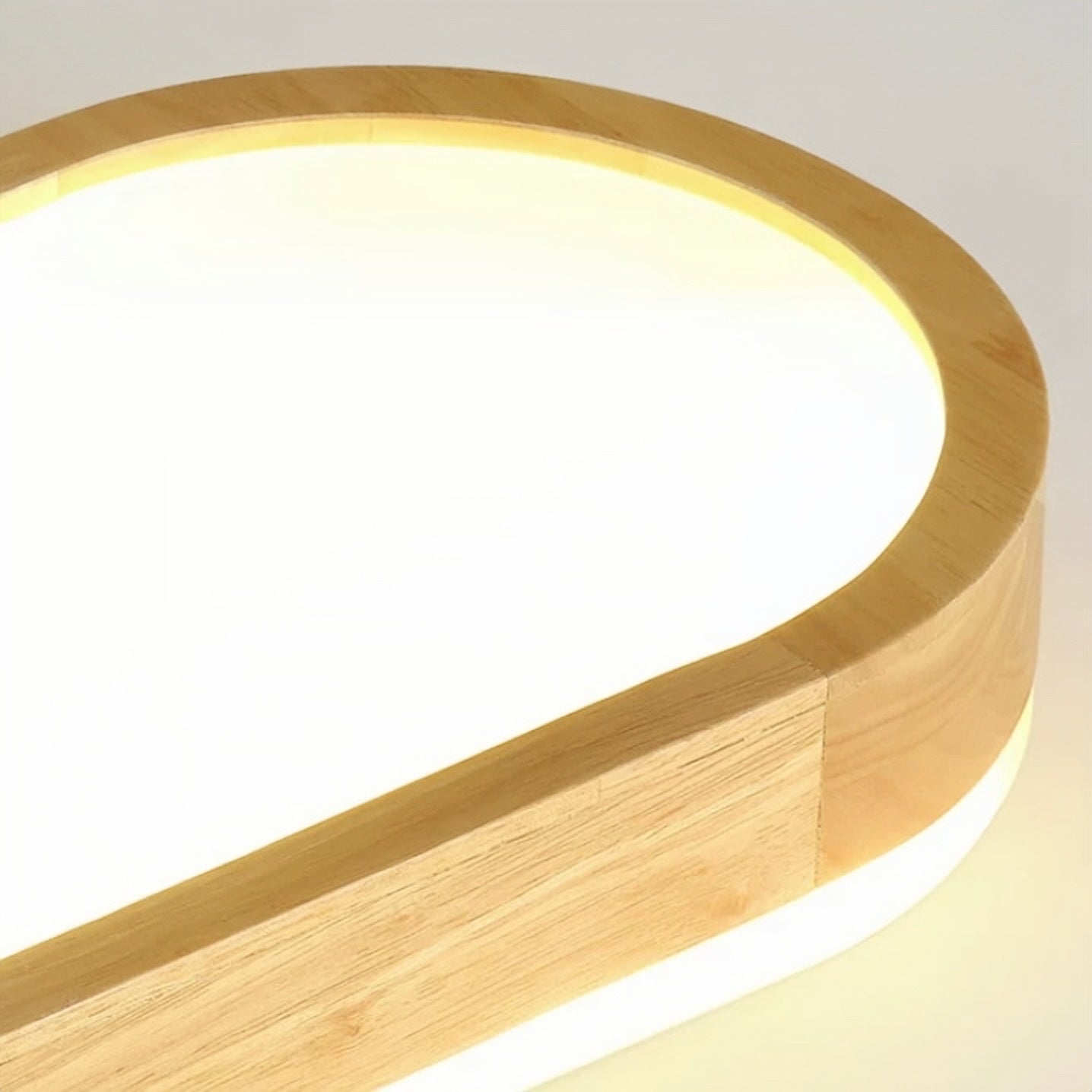 Muto Nordic Minimalist Oval LED Flush Mount Ceiling Light