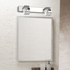 Arisha Modern Square Crystal Vanity Wall Lamp, Bedroom/Bathroom