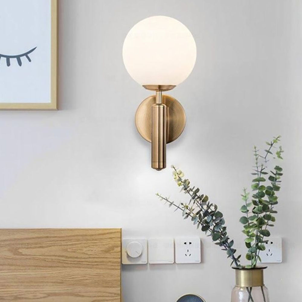 Valentina Wall Lamp Modern Globe Glass Hallway